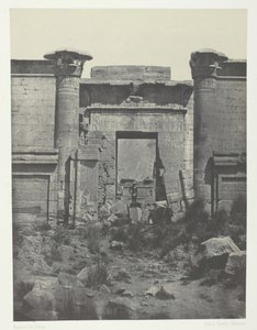 Médinet-Habou, Propylées du Thoutmoseum, Thèbes, 1849-51, imprimé en 1852 - Maxime Du Camp