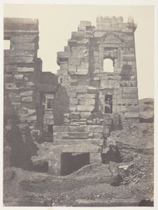 Médinet-Habou, Façade Septentrionale du Gynécée de Ramsès-Méiamoun; Thèbes - Maxime Du Camp