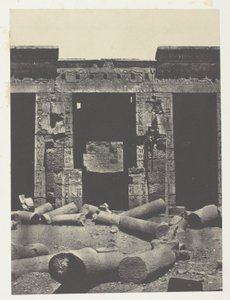 Médinet-Habou, Partie Orientale du Péristyle du Palais de Ramsès-Méiamoun; Thèbes - Maxime Du Camp
