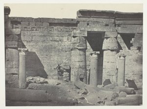 Médinet-Habou, Péristyle du Palais de Ramsès-Méiamoun; Thèbes - Maxime Du Camp