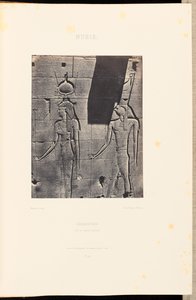 Nubie. Kalabscheh. Isis et Horus-Arsiési - Maxime Du Camp