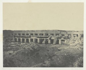 Palais de Karnak, Appartements privés du Palais, Promenoir de Thoutmès III ; Thèbes - Maxime Du Camp