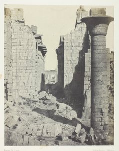 Palais de Karnak, Cour des Bubastites et Entrée Principale de la Salle Hypostyle; Thèbes - Maxime Du Camp