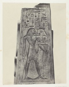 Palais de Karnak, Pilier devant le Sanctuaire de Granit; Thèbes - Maxime Du Camp