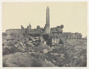 Palais de Karnak, Sanctuaire de Granit et Salle Hypostyle; Thèbes - Maxime Du Camp