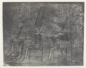 Palais de Karnak, Sculptures Extérieures du Sanctuaire de Granit; Thèbes - Maxime Du Camp