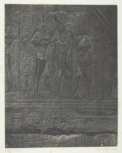 Palais de Karnak, sculptures extérieures du sanctuaire de granit, Thèbes
