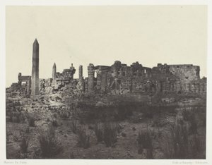 Palais de Karnak, Vue Générale des Ruines, Prise au Nord; Thèbes - Maxime Du Camp