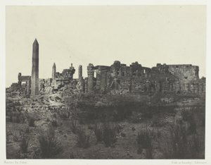 Palais de Karnak, Vue Générale des Ruines, Prise au Nord; Thèbes