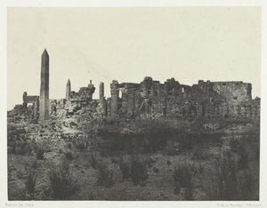 Palais de Karnak, vue générale des ruines, prise au nord, Thèbes, 1849-51, imprimé en 1852