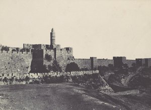 Palestine. Jérusalem. Partie occidentale des murailles