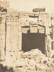 Porte du Temple de Jupiter, à Baalbek Héliopolis, septembre 1850 - Maxime Du Camp