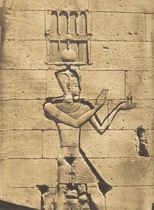 Ptolémée-Césarion - Bas-relief du Temple de Kalabcheh Talmis - Maxime Du Camp