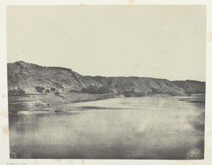 Rive orientale du Nil (village de Bab), vue prise au sud de Philoe; Nubie - Maxime Du Camp