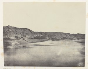 Rive orientale du Nil (village de Bab), vue prise au sud de Philoe; Nubie - Maxime Du Camp