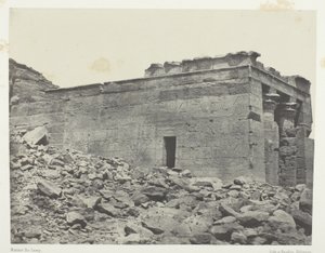Temple De Dandour (Ancienne Tantour), Dédié à La Triade Osiris-Isis-Horus; Nubie, plate 93 from the album "Egypte, Nubie, Palestine et Syrie" (1852) - Maxime Du Camp