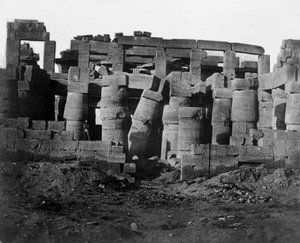 Ruines du temple, Égypte, 1852