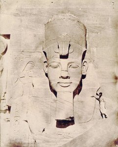 Voyage en Égypte avec Flaubert, photo de Maxime Du Camp. Colosse d