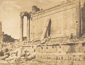 Vue du Temple de Jupiter, à Baalbek Héliopolis, 15 septembre 1850