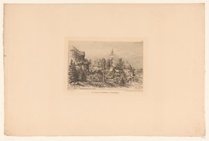 Vue sur le Trocadéro - Maxime François Antoine Lalanne