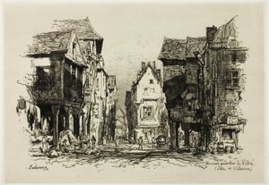 Un vieux quartier de Vitré, Ille-et-Vilaine