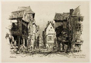 Un vieux quartier de Vitré, Ille-et-Vilaine