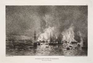 Conflagration dans le port de Bordeaux - Maxime Lalanne