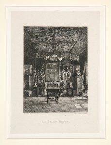 Le salon rouge, pl. 5 de la suite Chez Victor Hugo - Maxime Lalanne