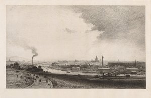 Paris en 1867, vue depuis le Trocadéro - Maxime Lalanne