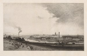 Paris en 1867, vue du Trocadéro, 1867 - Maxime Lalanne