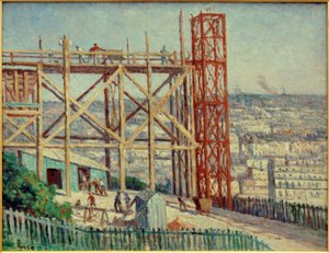 La construction du Sacré-Cœur - Maximilien Luce