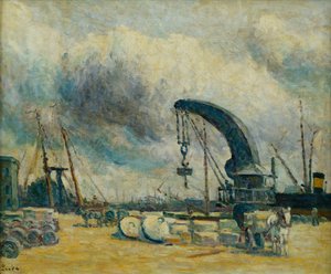 Le Port, Quai à Schiedamm, 1907 - Maximilien Luce