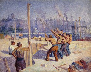Les Batteurs de Pieux, 1900 - Maximilien Luce