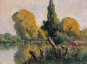 Rolleboise, Petit Bras de la Seine en Automne, c.1925