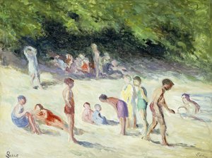 La baignade à Méricourt, 1935