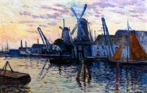 Moulins à vent en Hollande, 1908