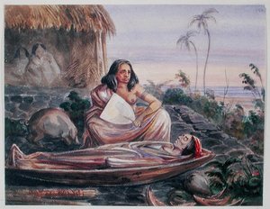 Un enterrement à Tahiti, c.1841-48