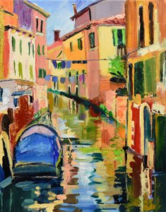 Le canal coloré de Venise - Maxine Shore