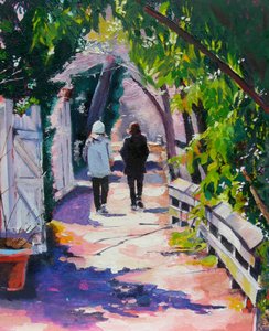 Promenade dans un jardin ombragé - Maxine Shore