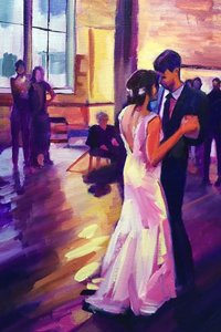 Première danse et étreinte