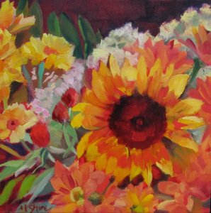 Bouquet de tournesols dorés - Maxine Shore