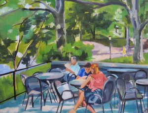 Scène au Park Café - Maxine Shore