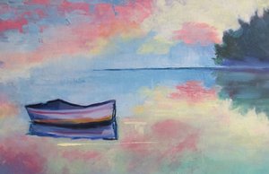 Un bateau aux couleurs pastel apaisantes - Maxine Shore