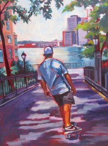 La vie urbaine en skateboard - Maxine Shore