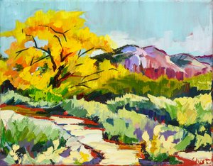 Un sentier aux couleurs chatoyantes de l