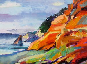 Des falaises côtières pleines de vie