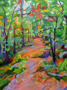 Sentier forestier haut en couleur - Maxine Shore