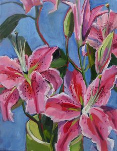 Des lys rose vif - Maxine Shore