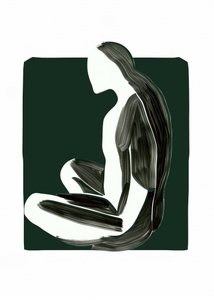 Figure assise, au calme