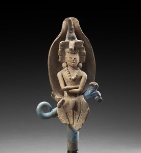 Dieu du maïs dans une enveloppe de maïs, 600-900 après J.-C.